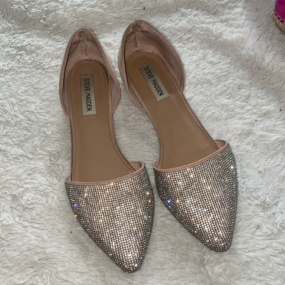 Rhinestone Steve Madden flats